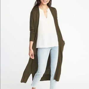 Long duster cardigan